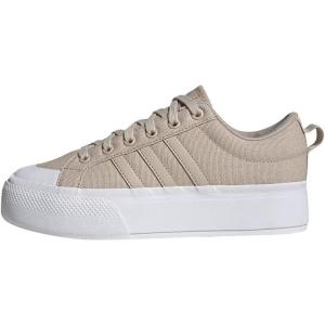adidas Women’s Bravada 2.0 Platform Sneakers(Wonder Beige/Wonder Beige/Footwear White (Ie2307))