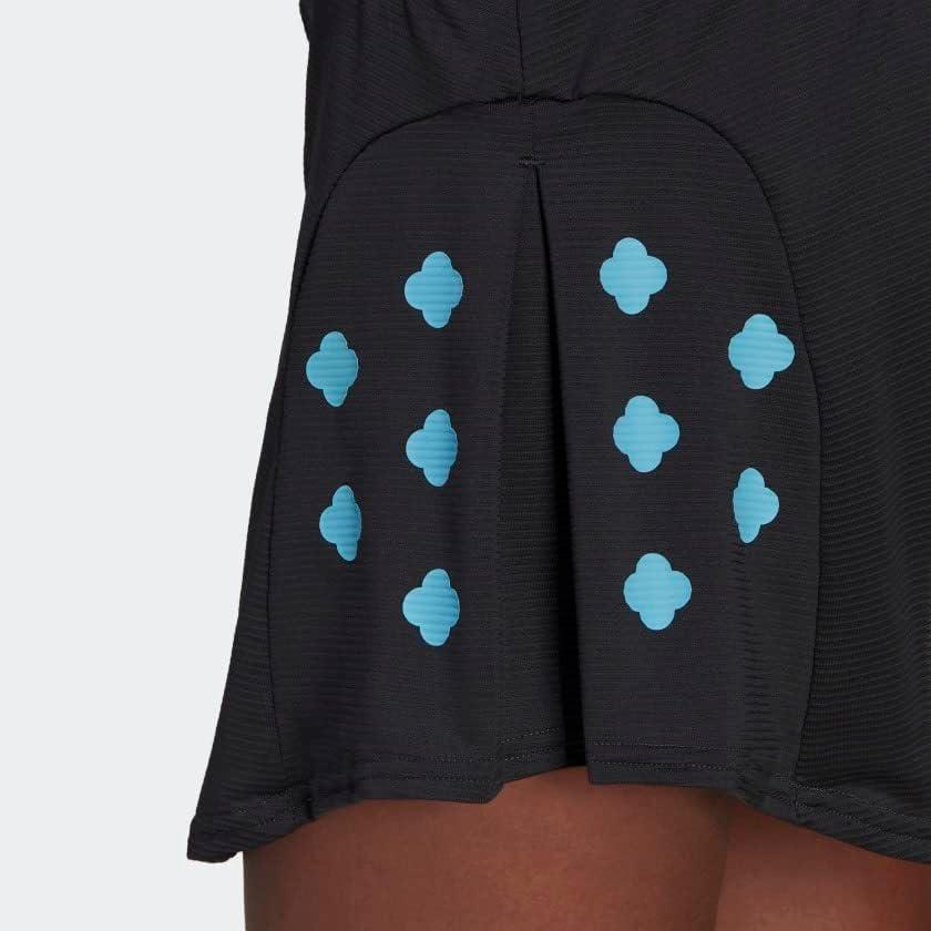 imageadidas Womens Tennis Match Skirt HeatrdyCarbonPulse Aqua Primeblue