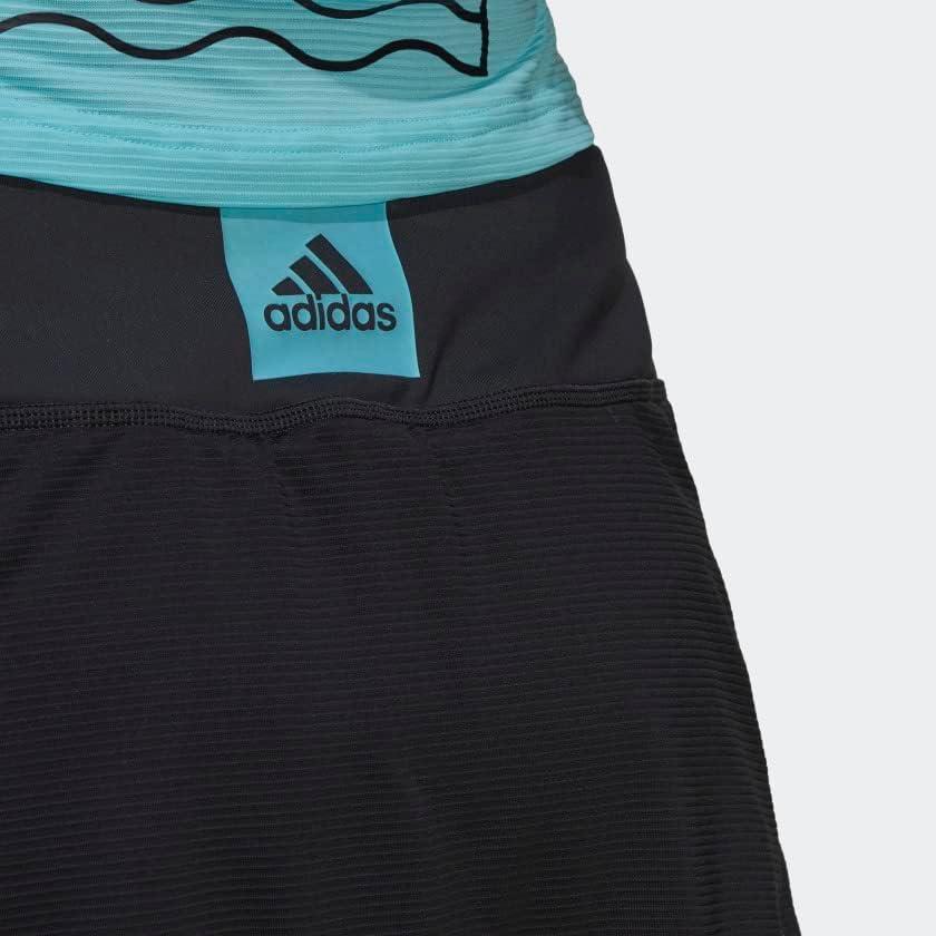imageadidas Womens Tennis Match Skirt HeatrdyCarbonPulse Aqua Primeblue