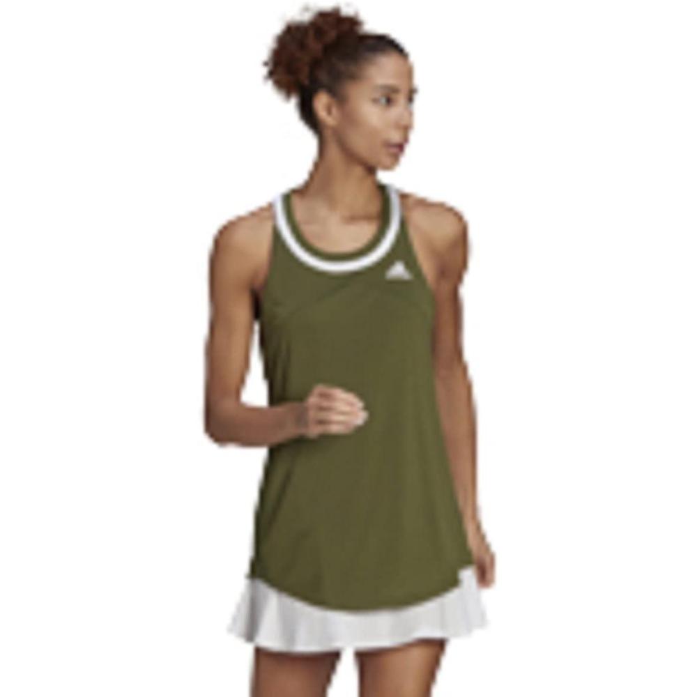 imageadidas Womens Club Tennis Tank TopWild PineWhite