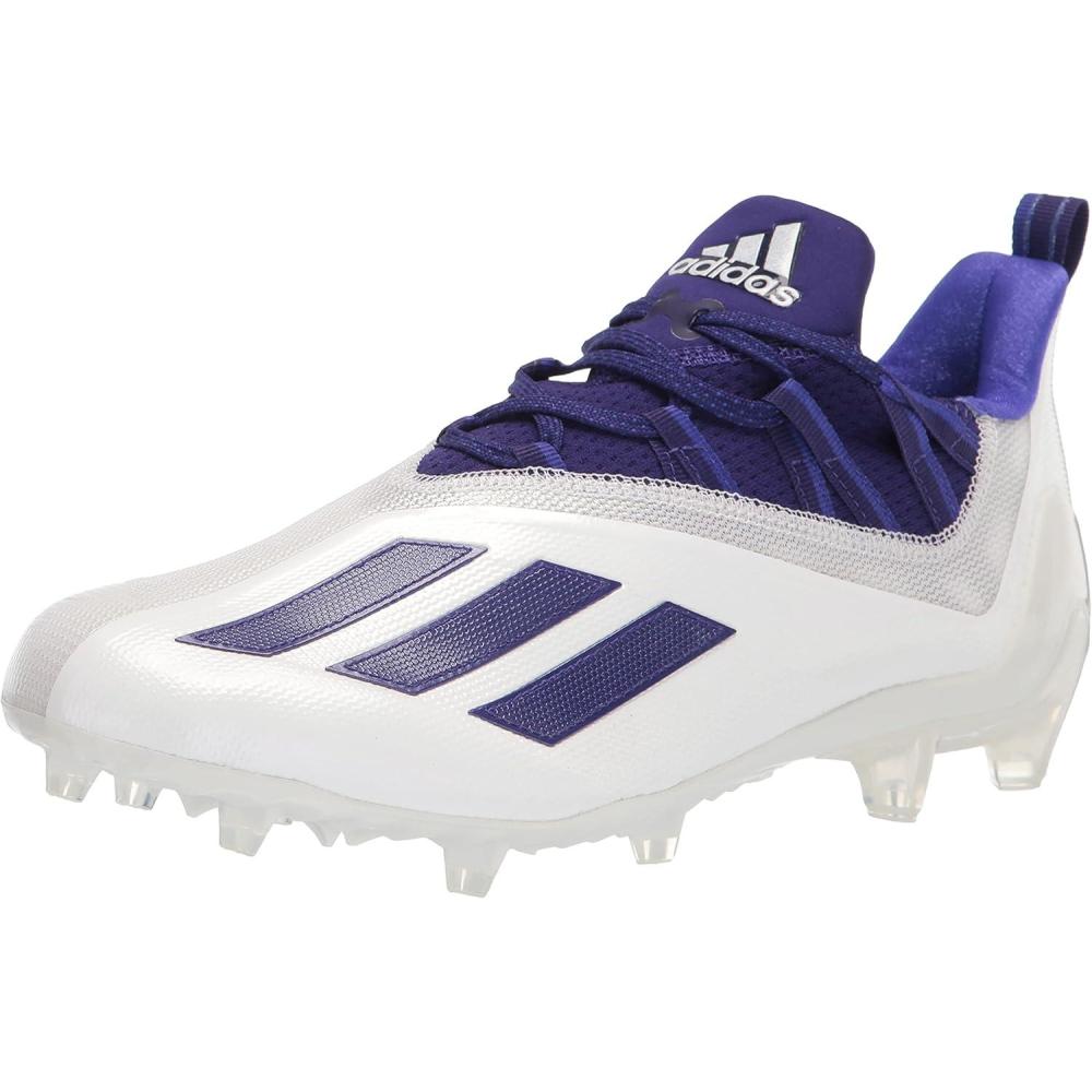 imageadidas Mens Adizero CleatsWhiteTeam College PurpleNight Flash