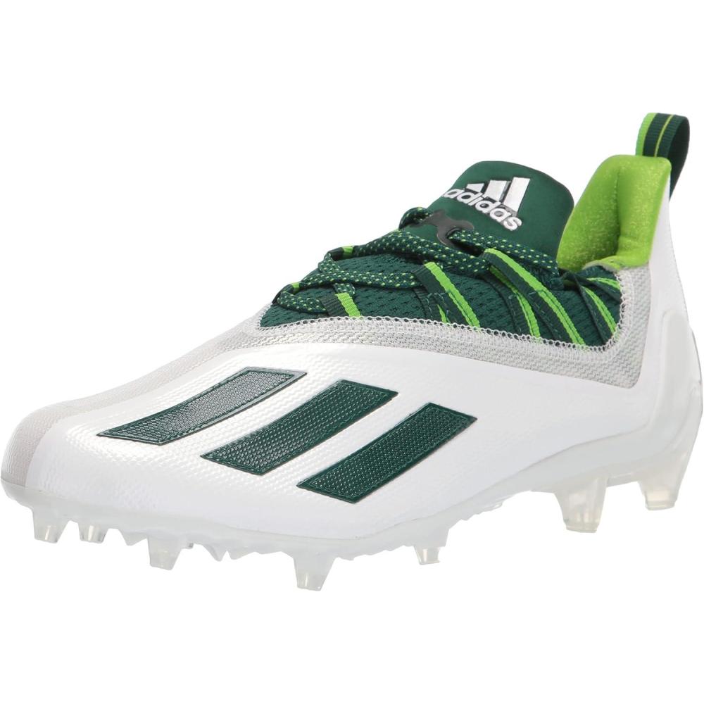 imageadidas Mens Adizero CleatsWhiteTeam Dark GreenTeam Semi Sol Green