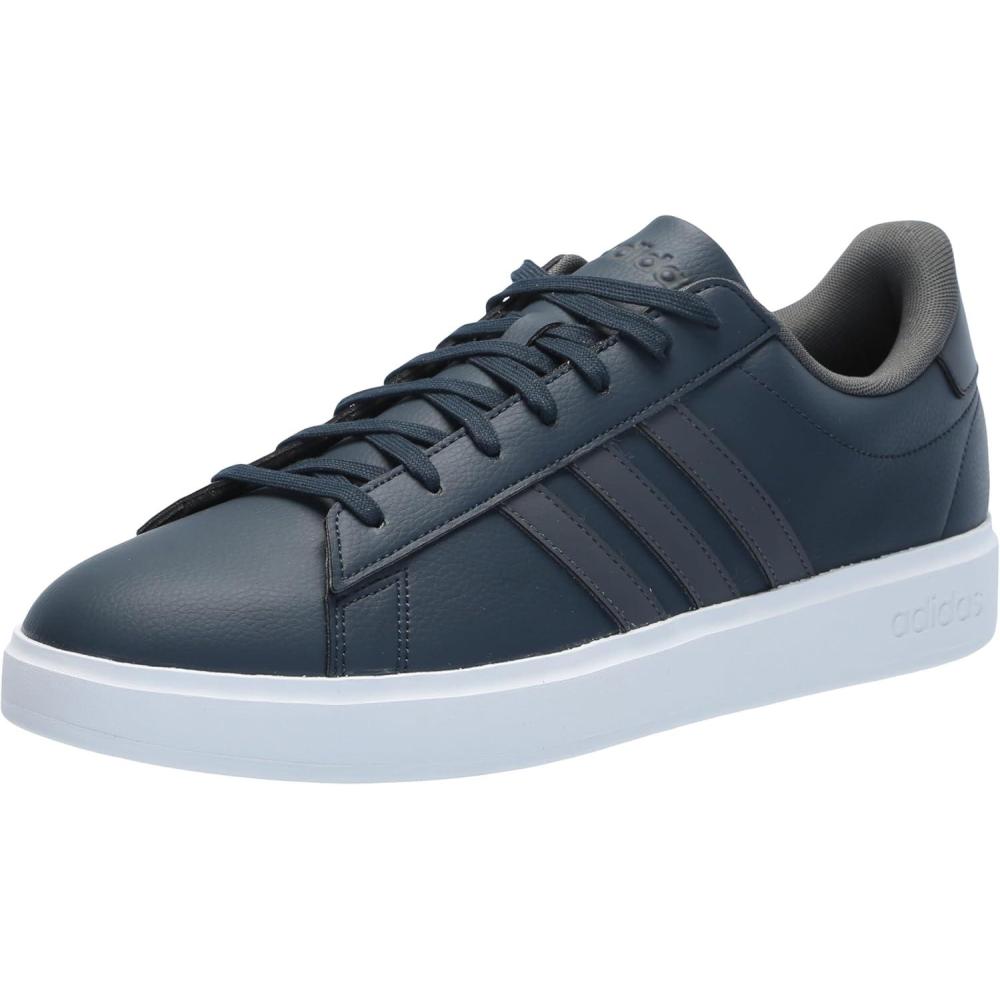 imageadidas Mens Grand Court 20 ShoeAurora InkGreyWhite
