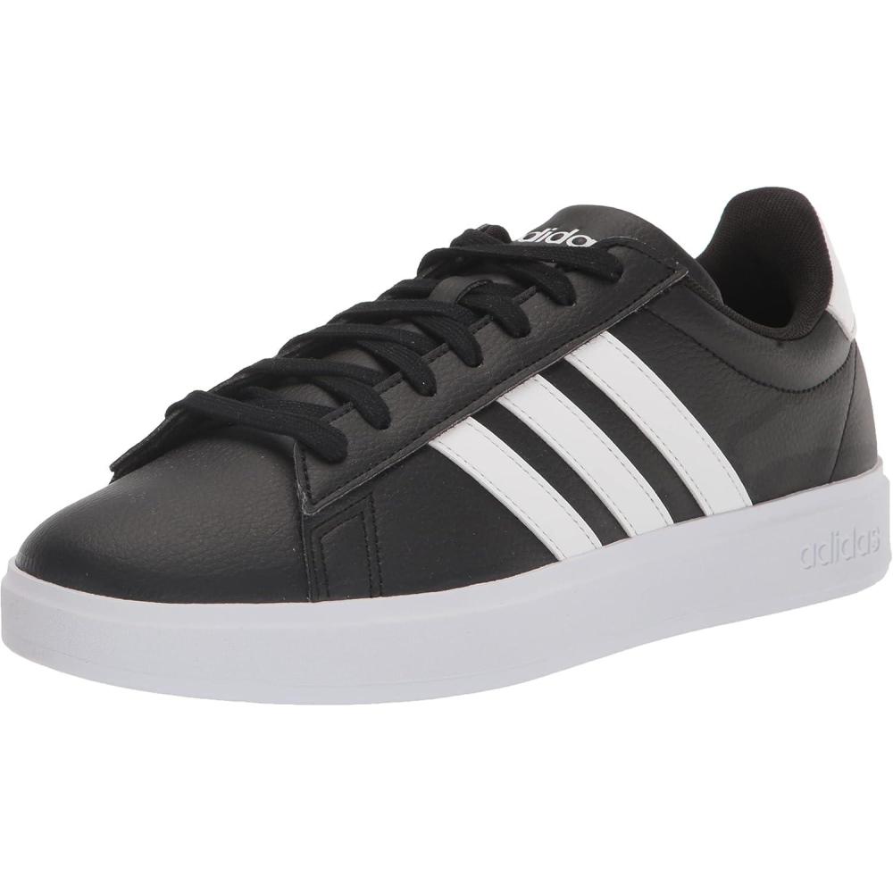 imageadidas Mens Grand Court 20 ShoeBlackWhiteBlack
