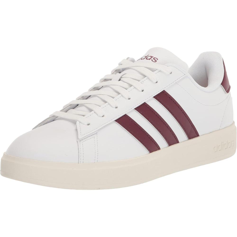 imageadidas Mens Grand Court 20 ShoeWhiteShadow RedOff White