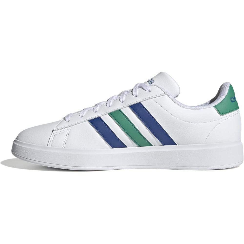 imageadidas Mens Grand Court 20 ShoeWhiteTeam Royal BlueCourt Green