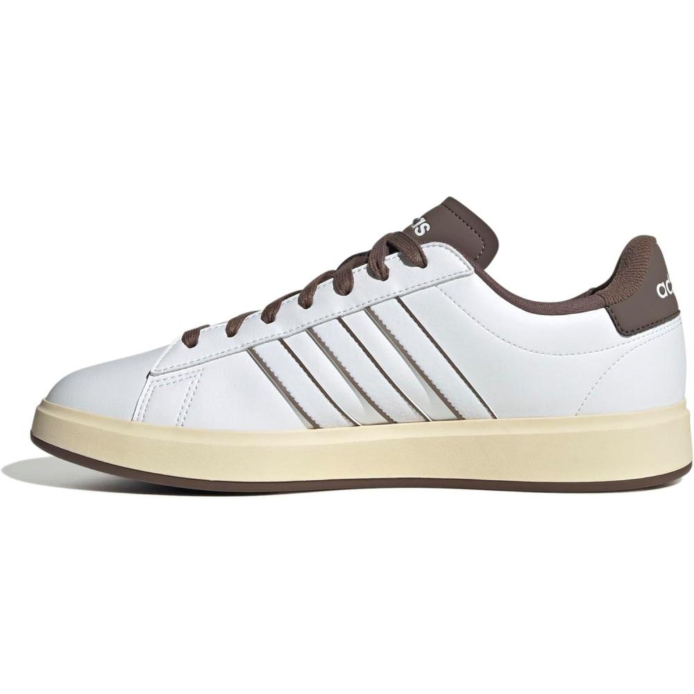 imageadidas Mens Grand Court 20 ShoeWhiteWhiteEarth Strata