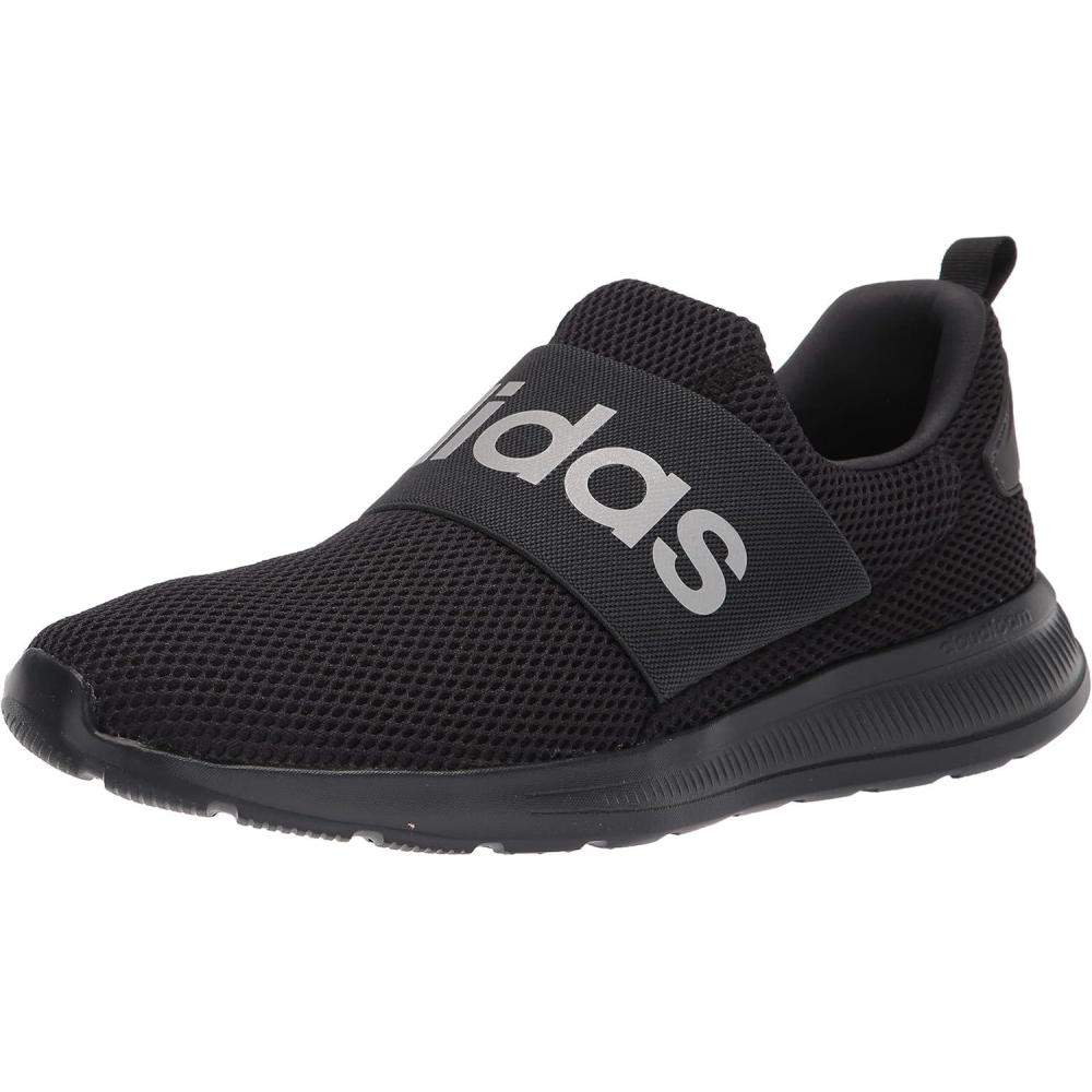 imageadidas Mens Lite Racer Adapt 40 Running ShoesBlackCarbonWhite