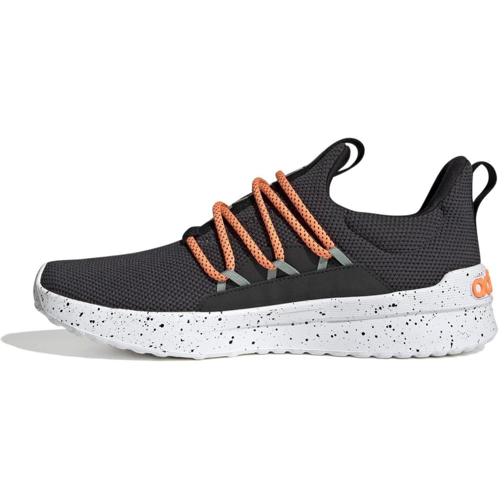 imageadidas Mens Lite Racer Adapt 50 ShoesCarbon Carbon Screaming Orange