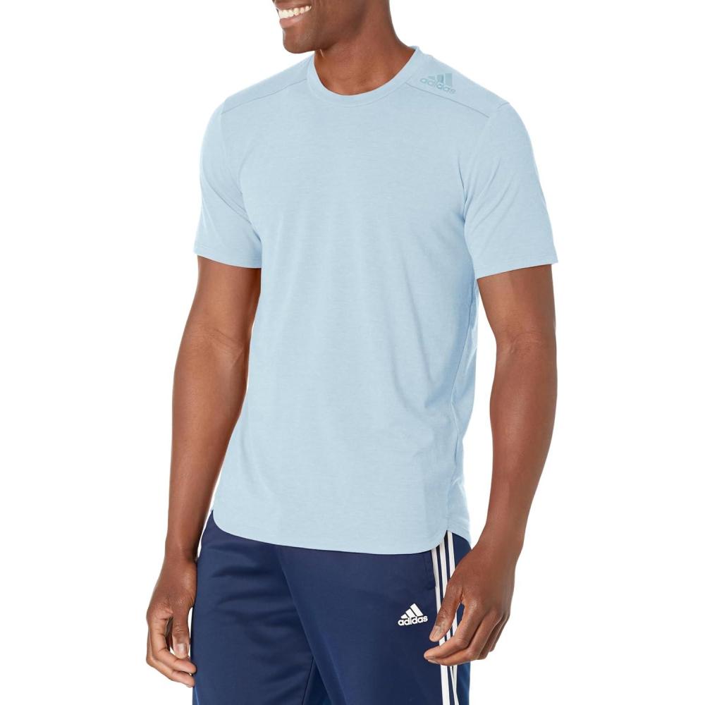 imageadidas Mens Tall Size Designed 4 Sport Training TShirtBlue Dawn