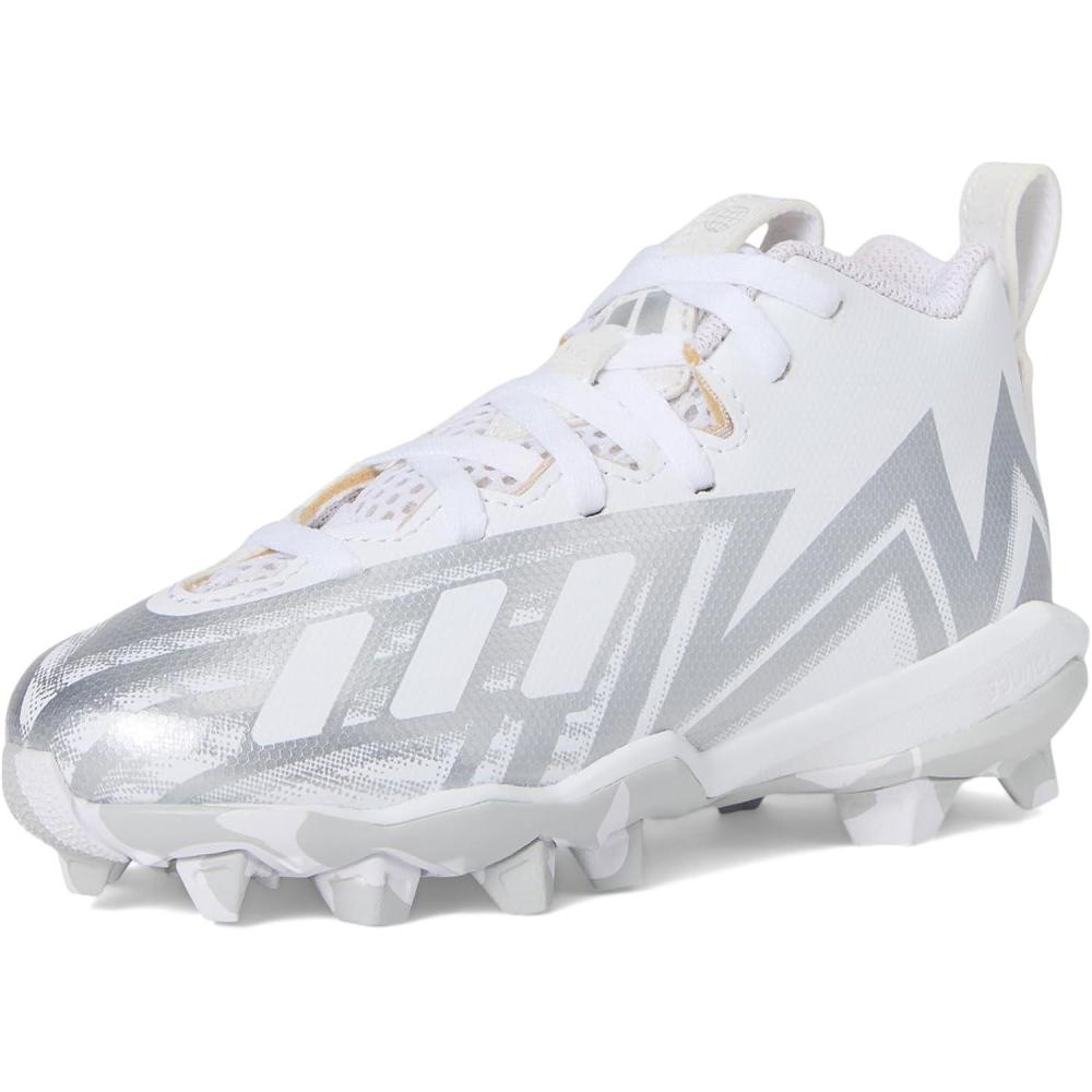 imageadidas UnisexChild Freak Spark 23Football ShoeWhiteWhiteSilver Metallic
