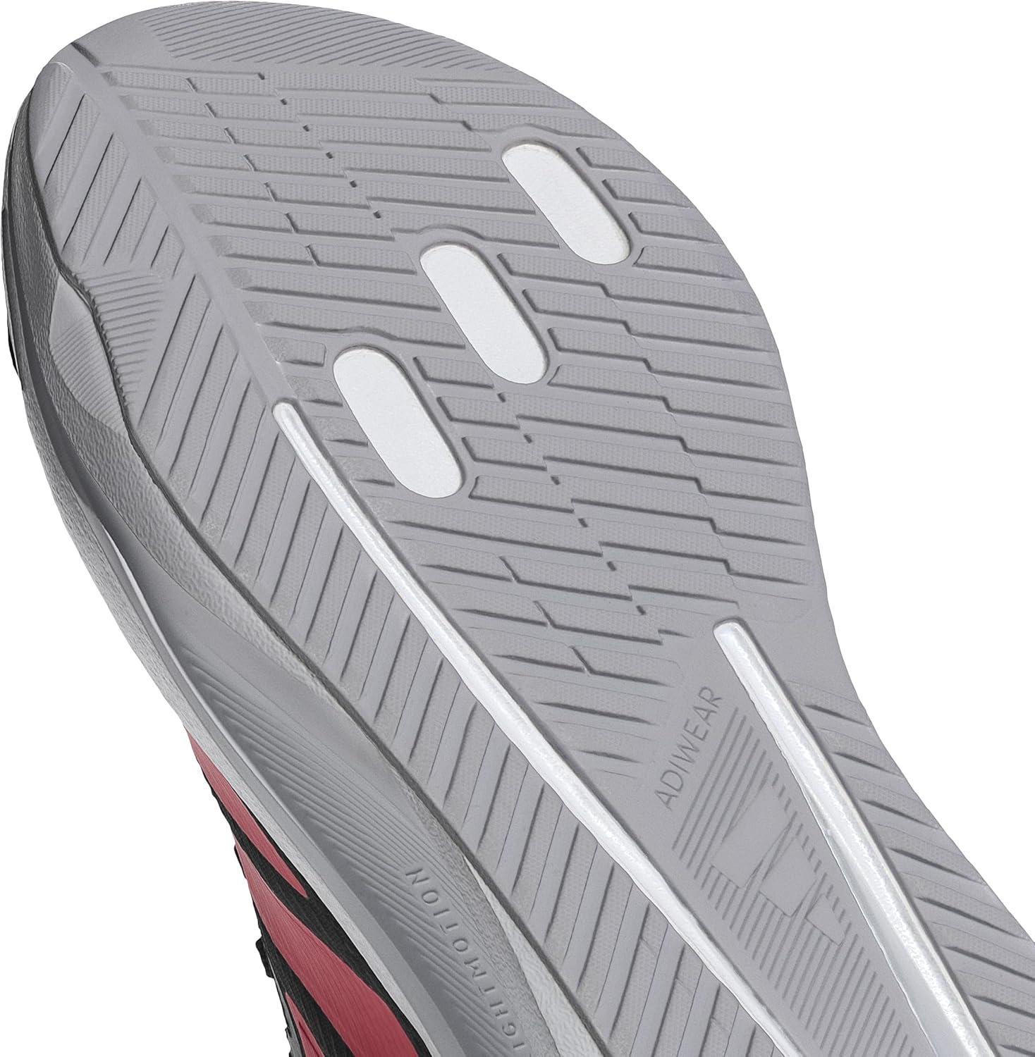 imageadidas Mens Duramo SL 2 Running ShoeBlackLucid RedHalo Silver