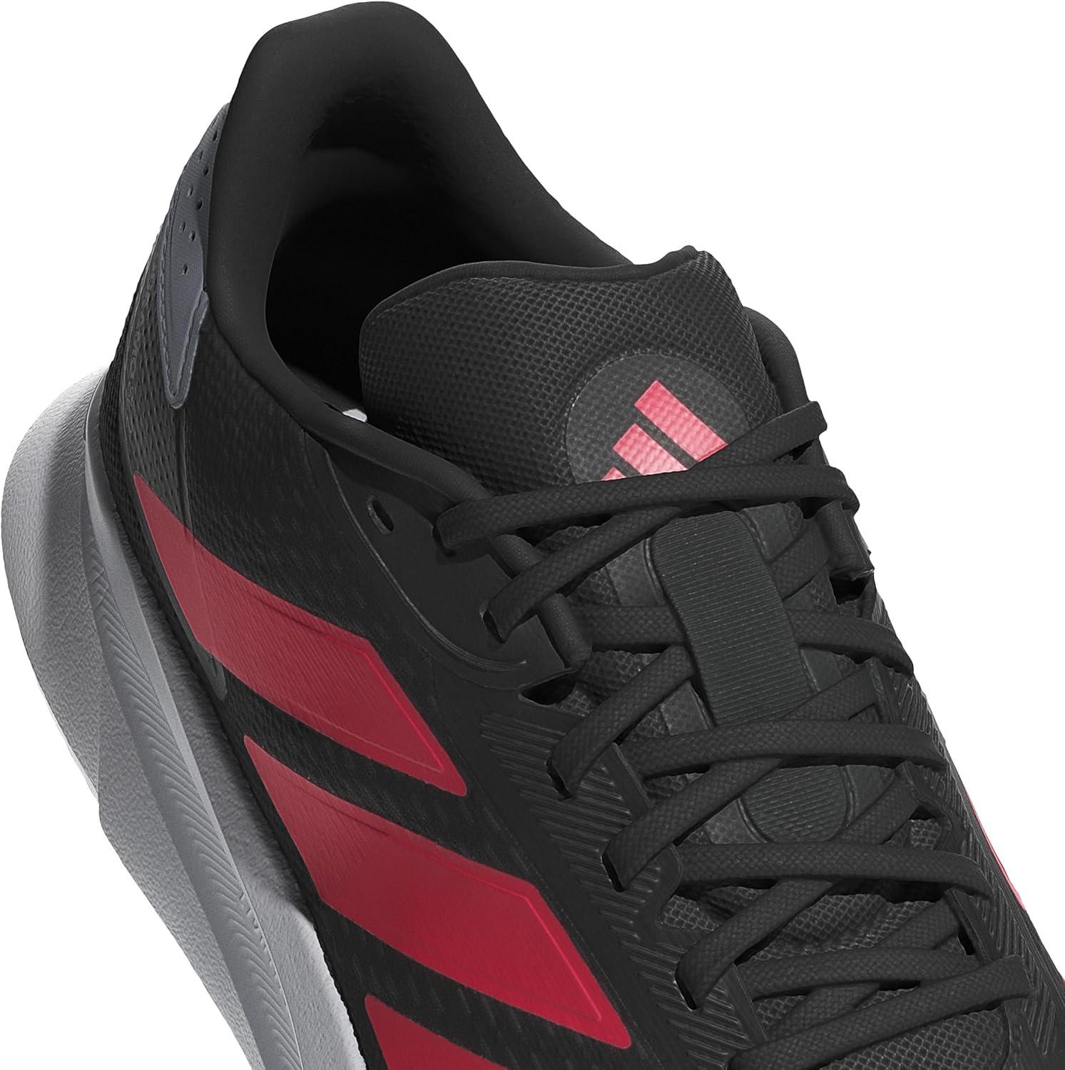 imageadidas Mens Duramo SL 2 Running ShoeBlackLucid RedHalo Silver