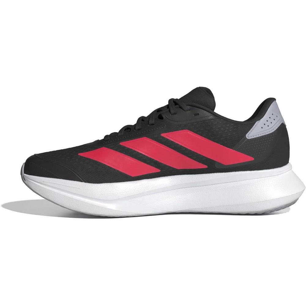 imageadidas Mens Duramo SL 2 Running ShoeBlackLucid RedHalo Silver