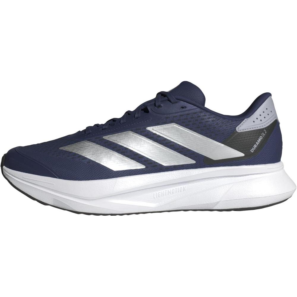imageadidas Mens Duramo SL 2 Running ShoeDark Blue Silver Metallic Halo Silver