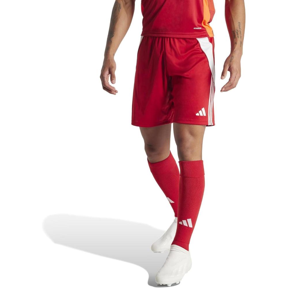 imageadidas Mens Tiro 24 Training ShortsTeam Power RedWhite