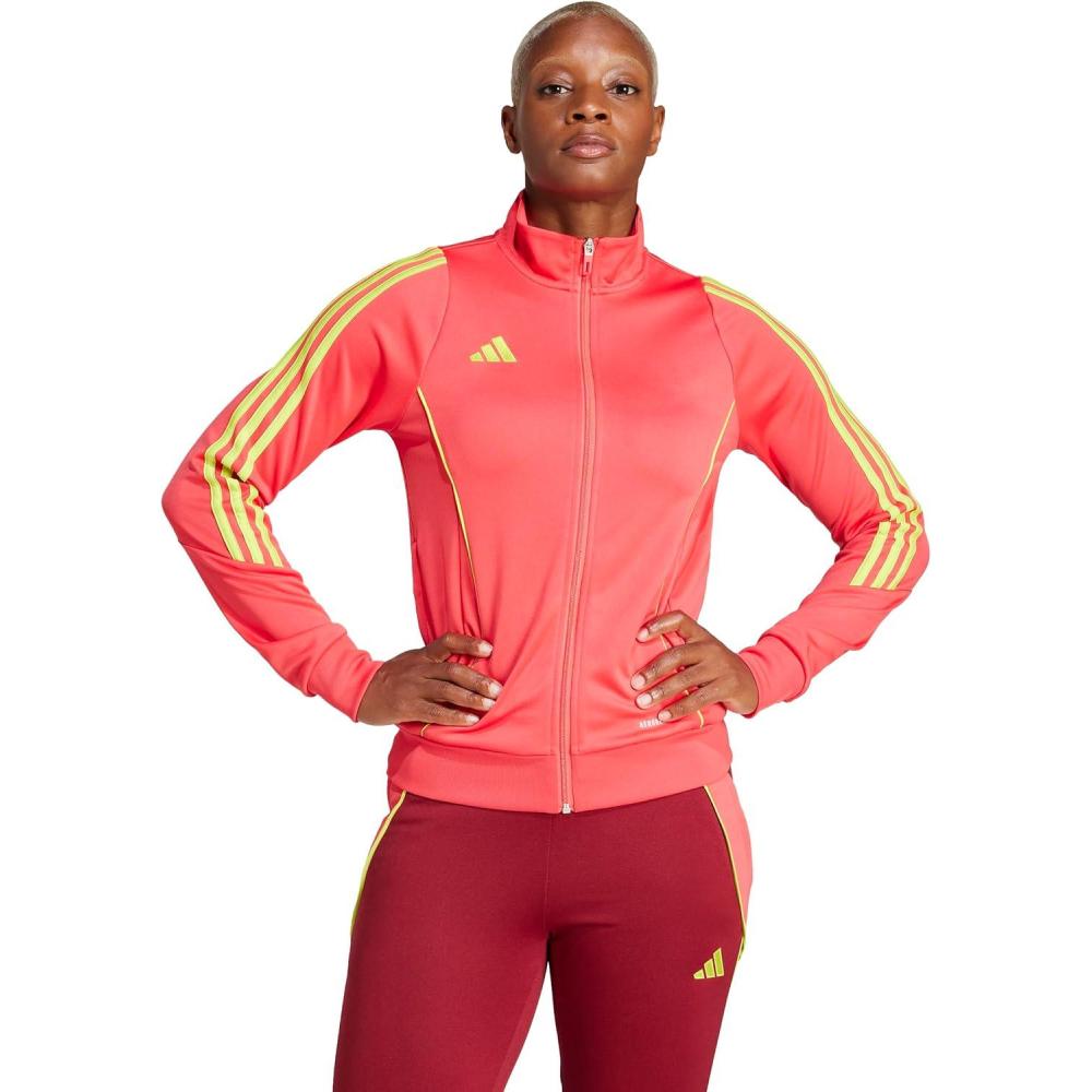 imageadidas Womens Tiro 24 Training JacketPinkSemi Solar Yellow