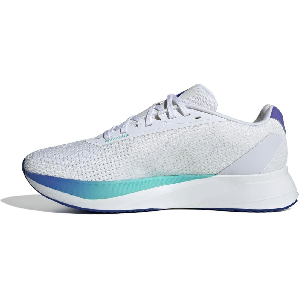 imageadidas Mens Duramo SL Running ShoesWhiteLucid BlueFlash Aqua