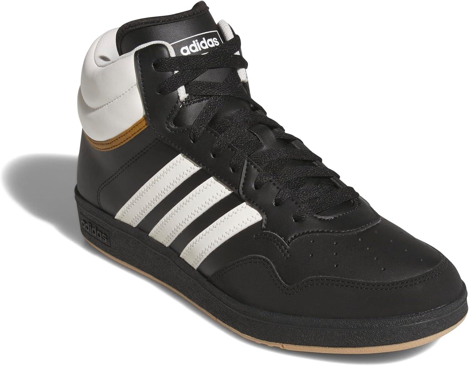 imageAdidas UnisexAdult Hoops 40 Mid TopBlackWhiteBronze Strata