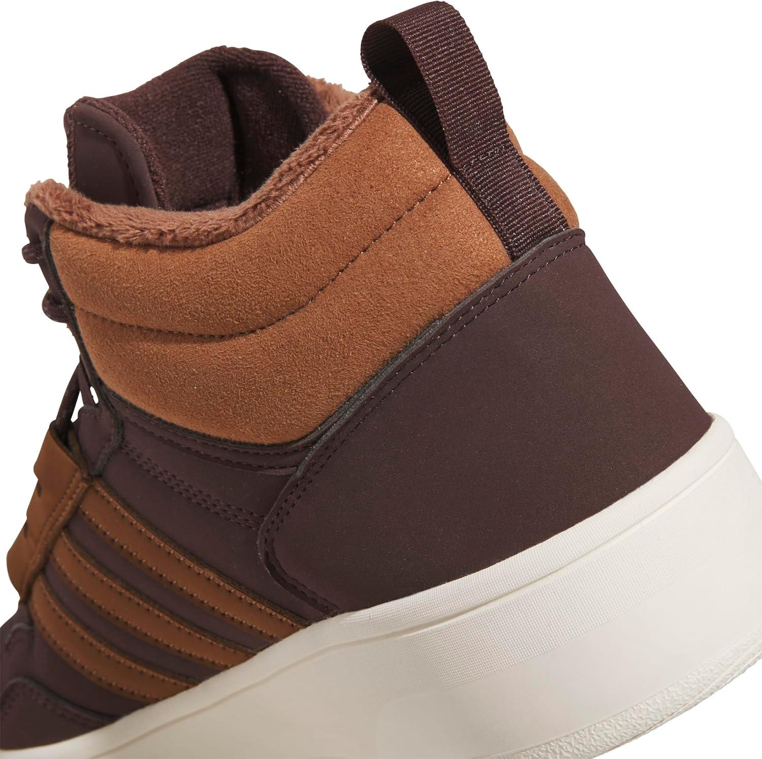 imageAdidas UnisexAdult Hoops 40 Mid TopShadow BrownSupplier ColourOff White