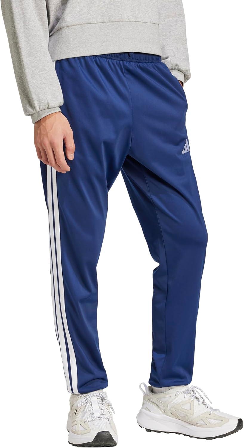 imageadidas Mens 3Stripes Tricot Tapered Track PantsDark Blue