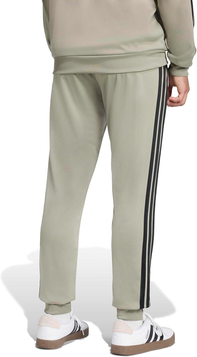 imageadidas Mens 3Stripes Tricot Tapered Track PantsSilver Pebble