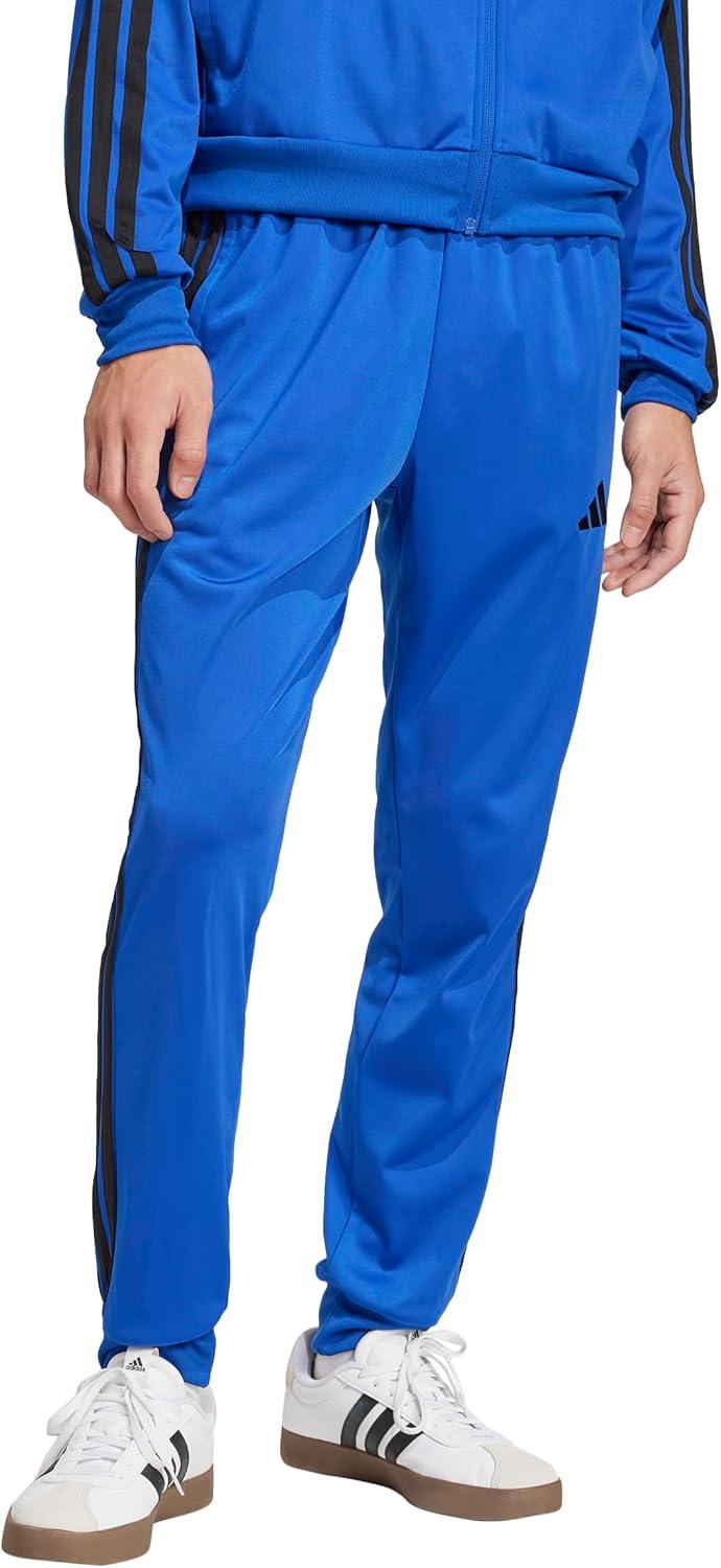 imageadidas Mens 3Stripes Tricot Tapered Track PantsTeam Royal Blue