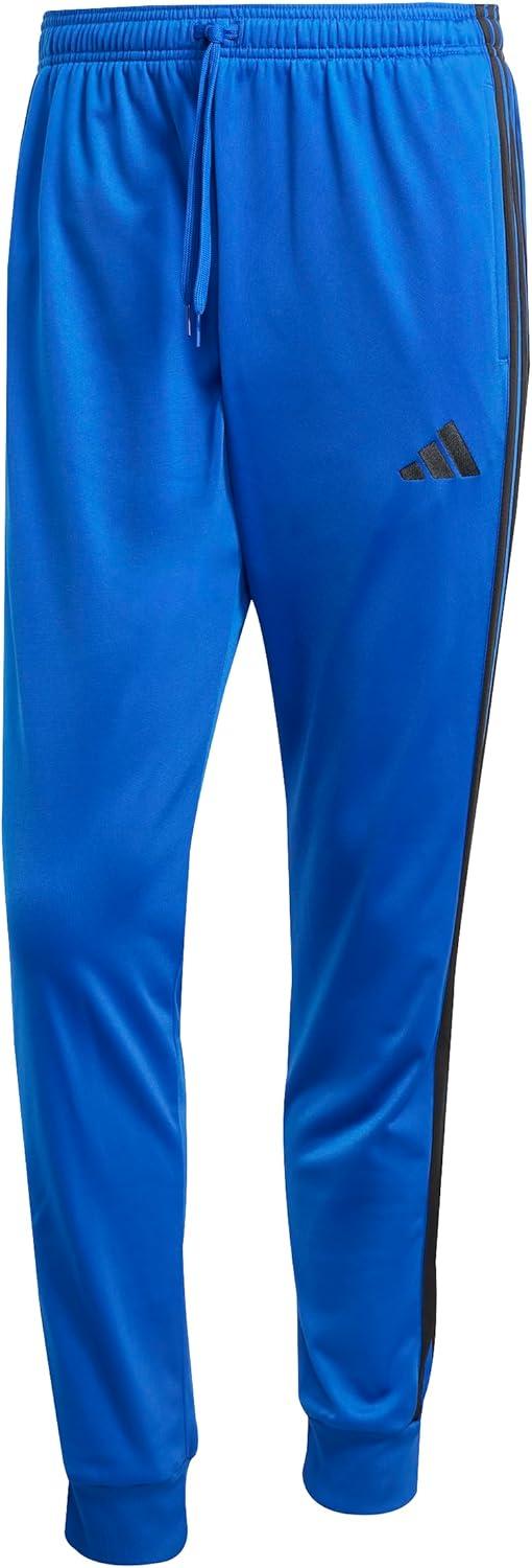 imageadidas Mens 3Stripes Tricot Tapered Track PantsTeam Royal Blue
