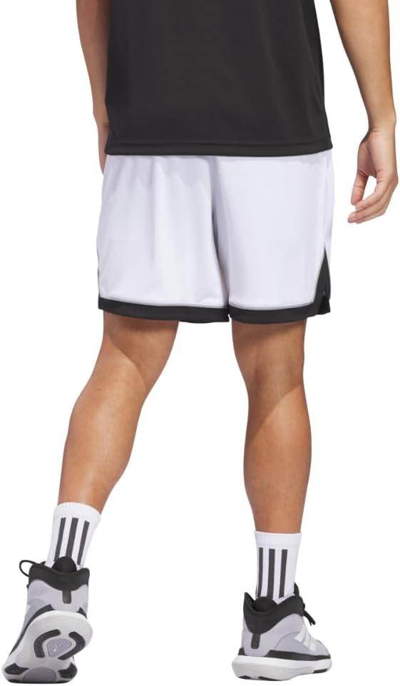 imageadidas Mens Badge of Sport Basketball ShortsWhiteBlack