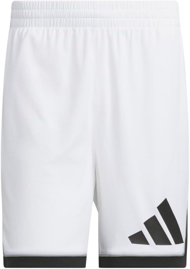 imageadidas Mens Badge of Sport Basketball ShortsWhiteBlack
