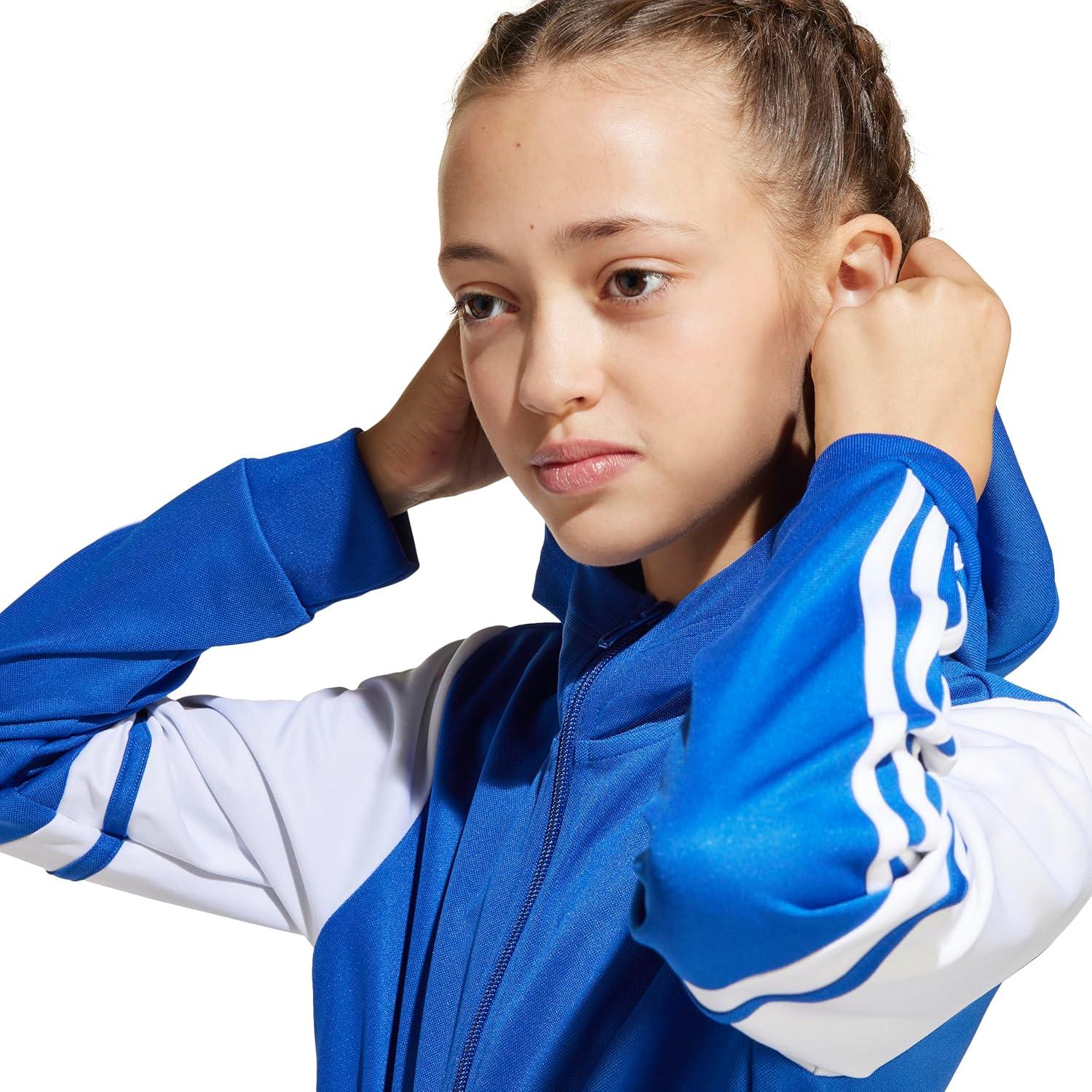 imageadidas Mens Designed for Training 3Stripes TShirtTeam Royal BlueWhite