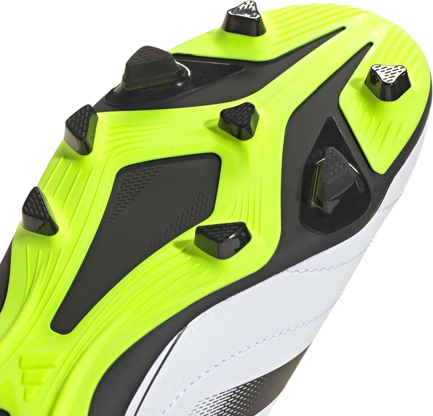 imageadidas UnisexChild Goletto Ix Laceless Firm GroundMulti GroundWhiteBlackLucid Lemon