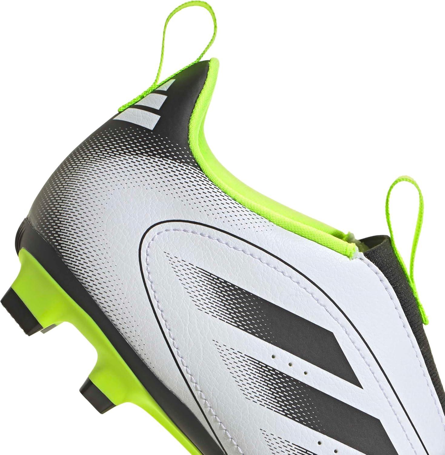 imageadidas UnisexChild Goletto Ix Laceless Firm GroundMulti GroundWhiteBlackLucid Lemon