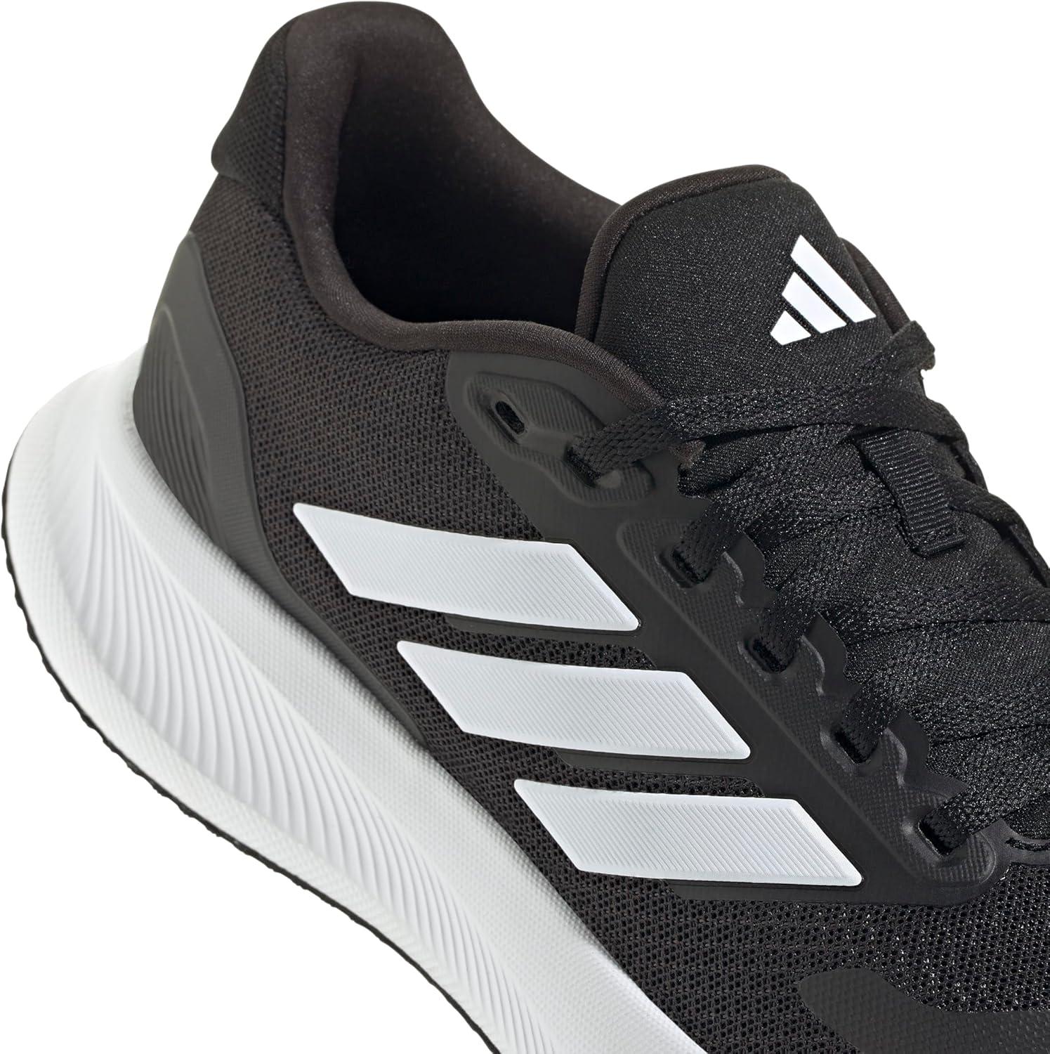 imageadidas Womens Run Falcon 5 Running ShoesBlackWhiteBlack