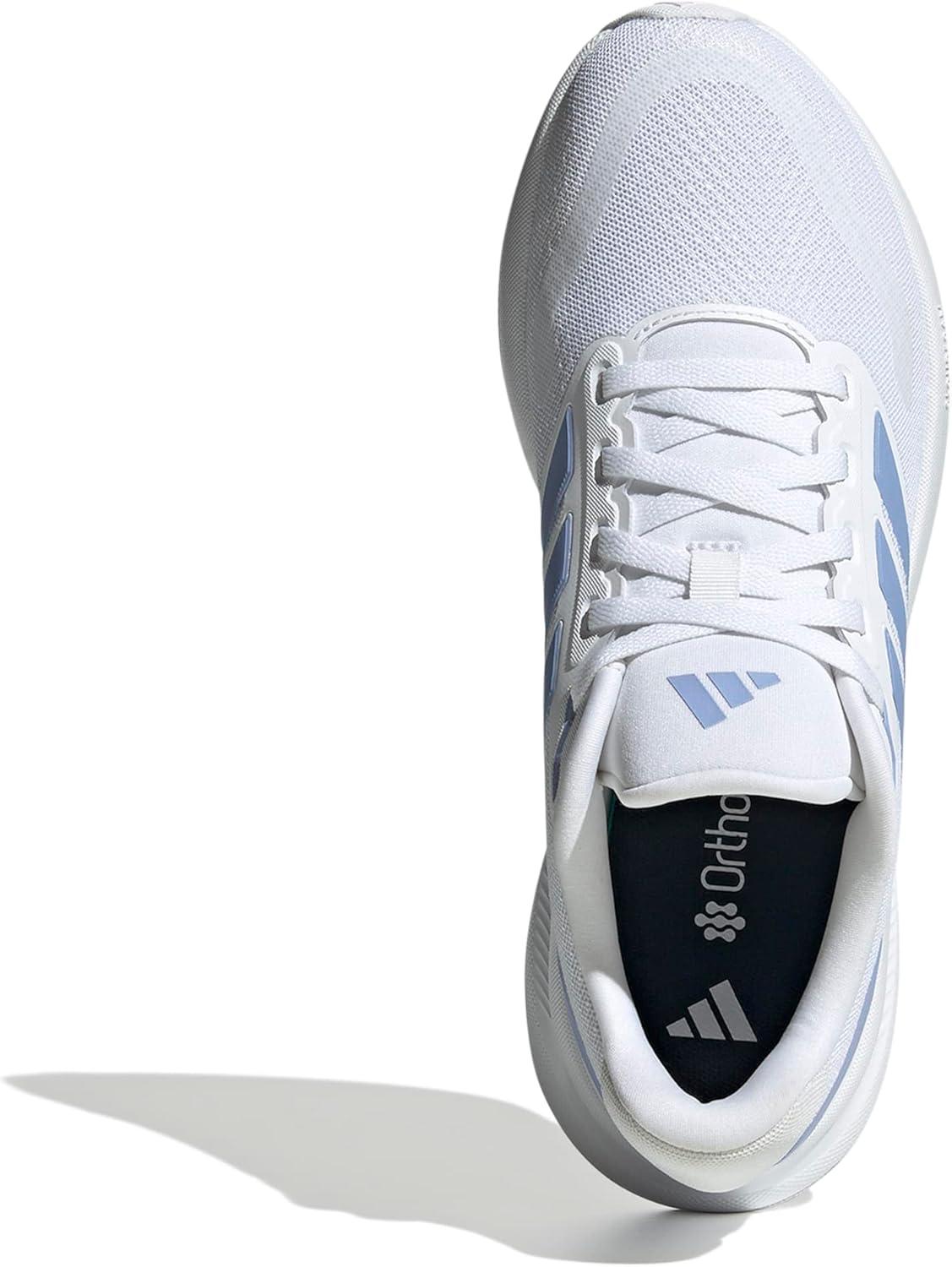 imageadidas Womens Run Falcon 5 Running ShoesWhiteBlue SparkBlack