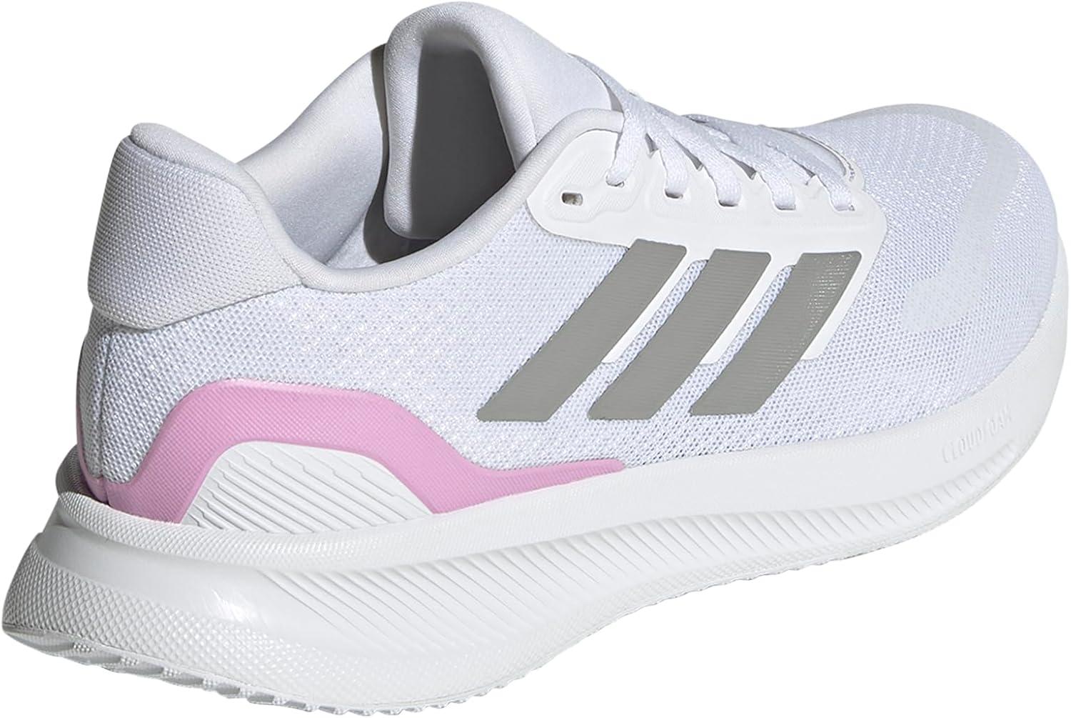 imageadidas Womens Run Falcon 5 Running ShoesWhiteSolid GreyBlack