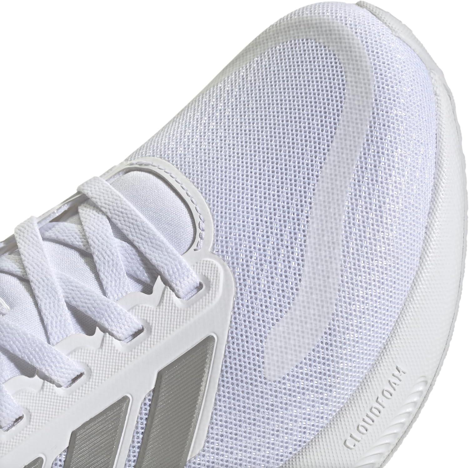 imageadidas Womens Run Falcon 5 Running ShoesWhiteSolid GreyBlack