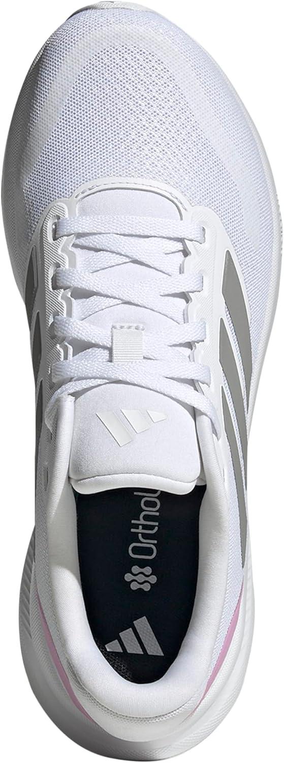 imageadidas Womens Run Falcon 5 Running ShoesWhiteSolid GreyBlack