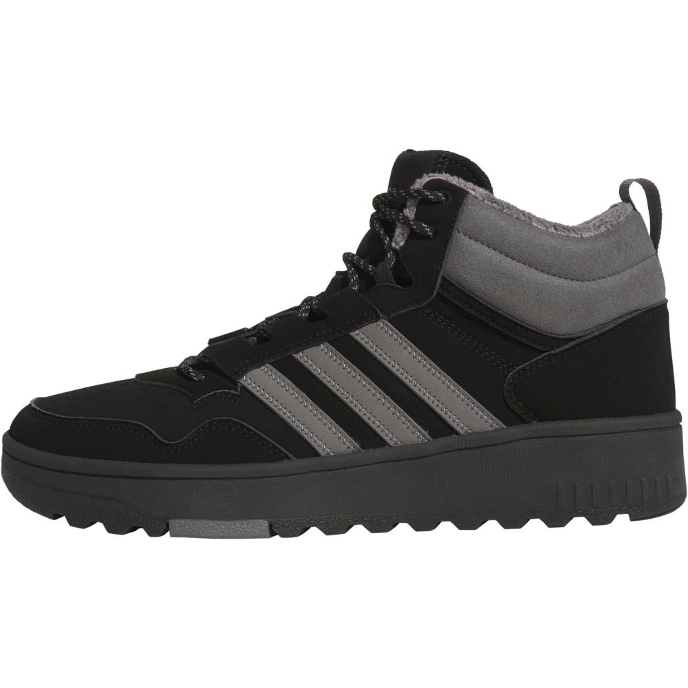 imageAdidas UnisexAdult Hoops 40 Mid TopBlackGreyBlack