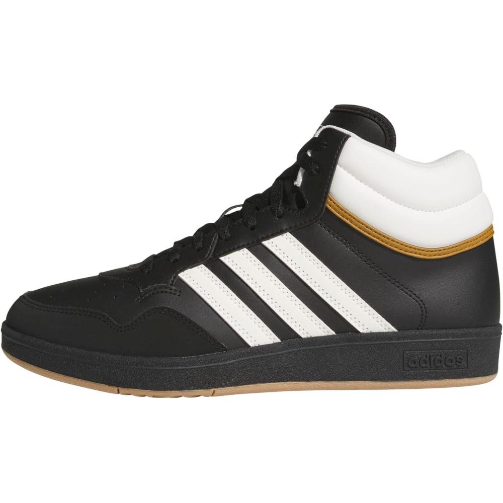 imageAdidas UnisexAdult Hoops 40 Mid TopBlackWhiteBronze Strata