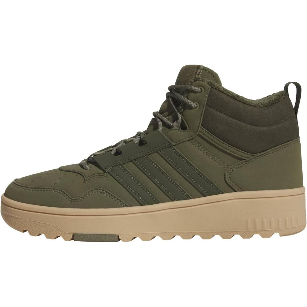 imageAdidas UnisexAdult Hoops 40 Mid TopOlive StrataNight CargoGum