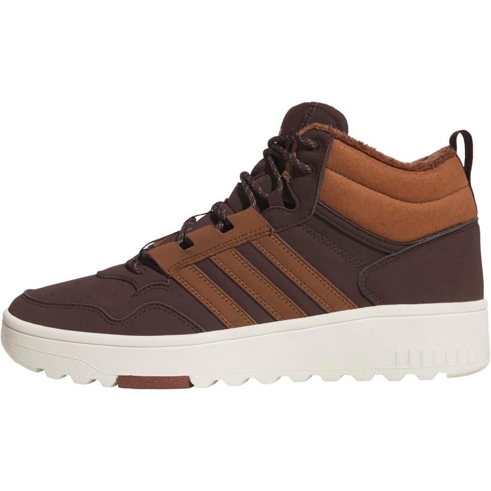 imageAdidas UnisexAdult Hoops 40 Mid TopShadow BrownSupplier ColourOff White