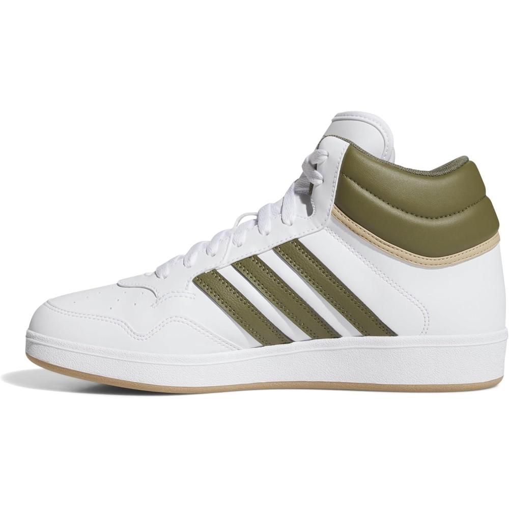 imageAdidas UnisexAdult Hoops 40 Mid TopWhiteFocus OliveGum