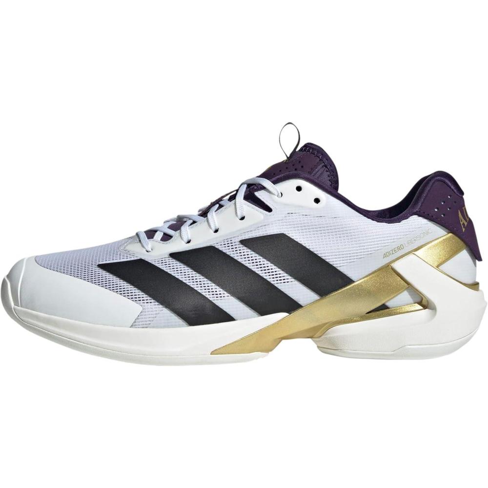 imageadidas Mens Adizero Ubersonic 5 Tennis ShoesWhiteBlackAurora Plum