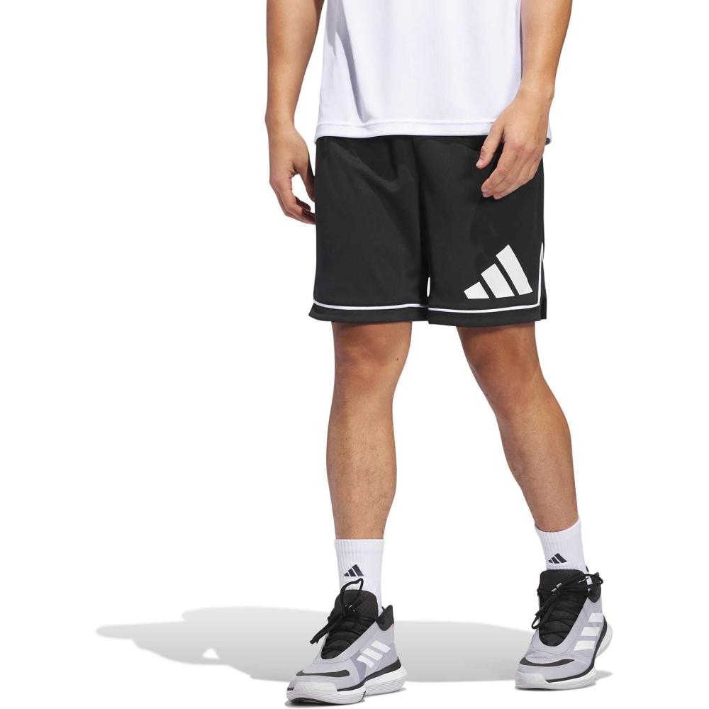 imageadidas Mens Badge of Sport Basketball ShortsBlackWhite