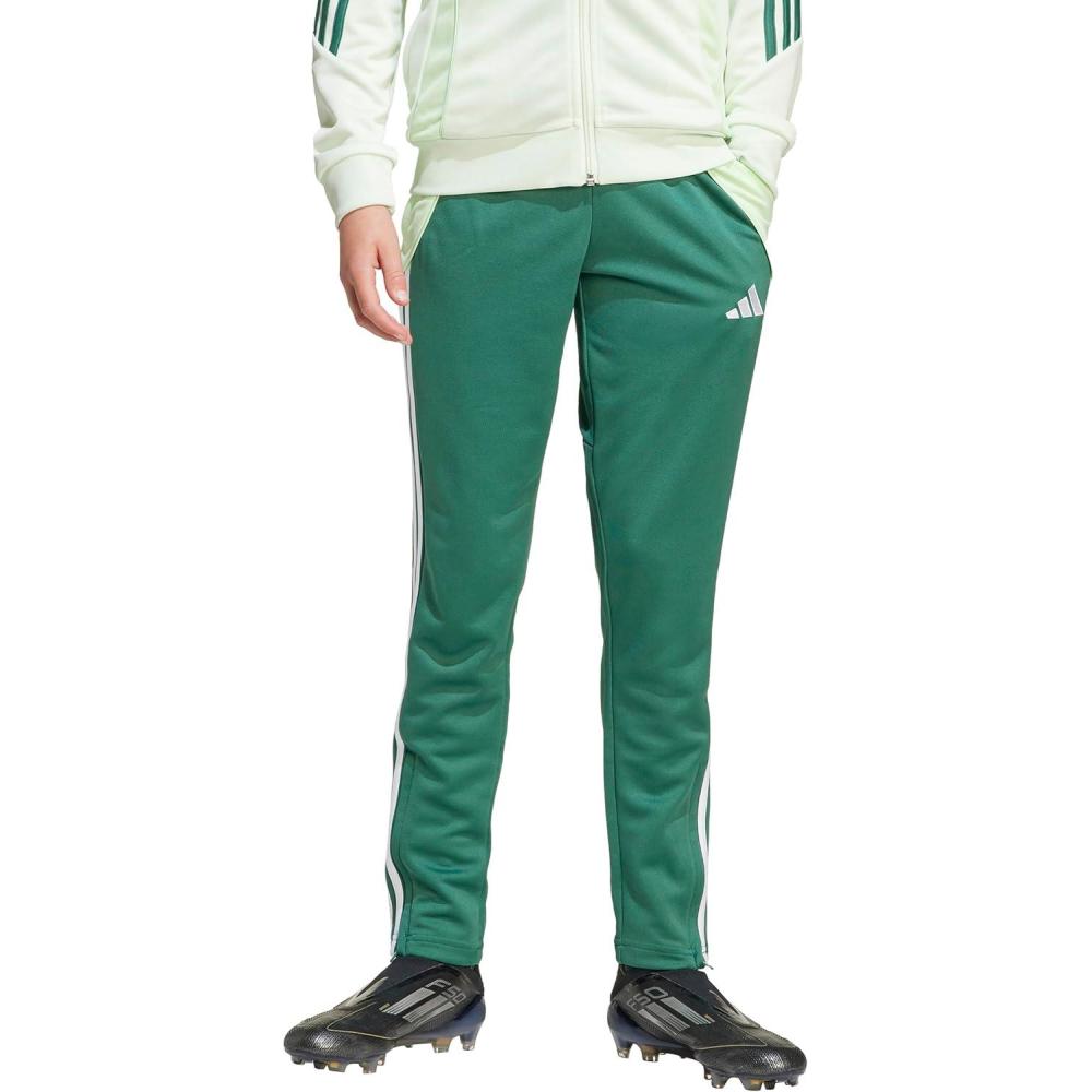 imageadidas Unisex Kids Tiro 24 Training PantsForestSemi Green Spark