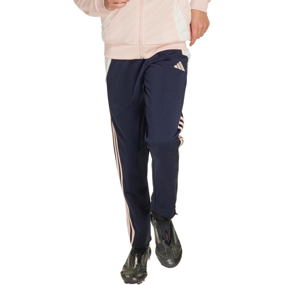 imageadidas Unisex Kids Tiro 24 Training PantsNight NavyBlush Pink
