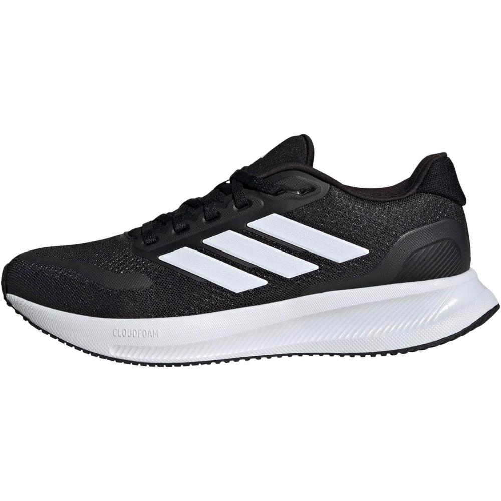 imageadidas Womens Run Falcon 5 Running ShoesBlackWhiteBlack