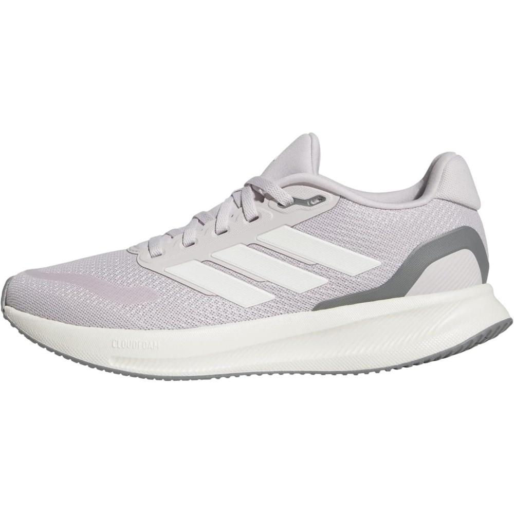 imageadidas Womens Run Falcon 5 Running ShoesIce PurpleOff WhiteBlack