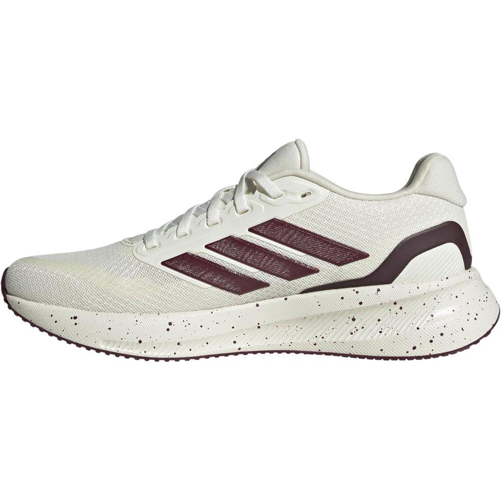 imageadidas Womens Run Falcon 5 Running ShoesOff WhiteMaroonBlack